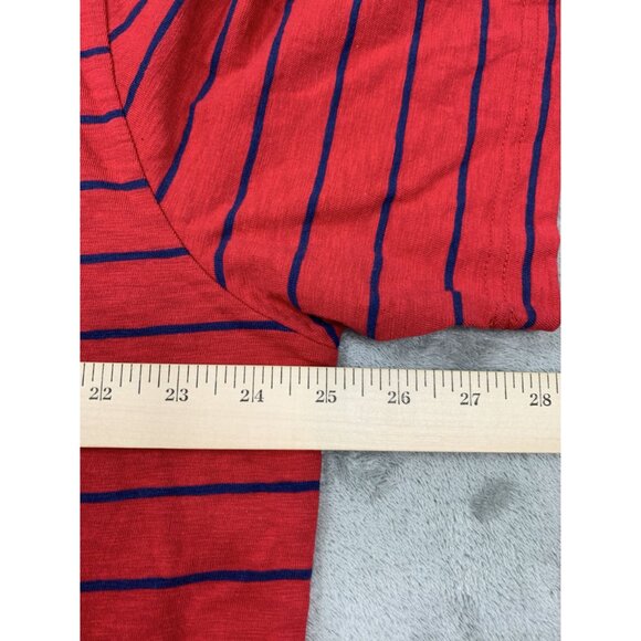 Chaps Mens XXL Red Striped Crewneck T-Shirt 100% Cotton NWT - Picture 5 of 9